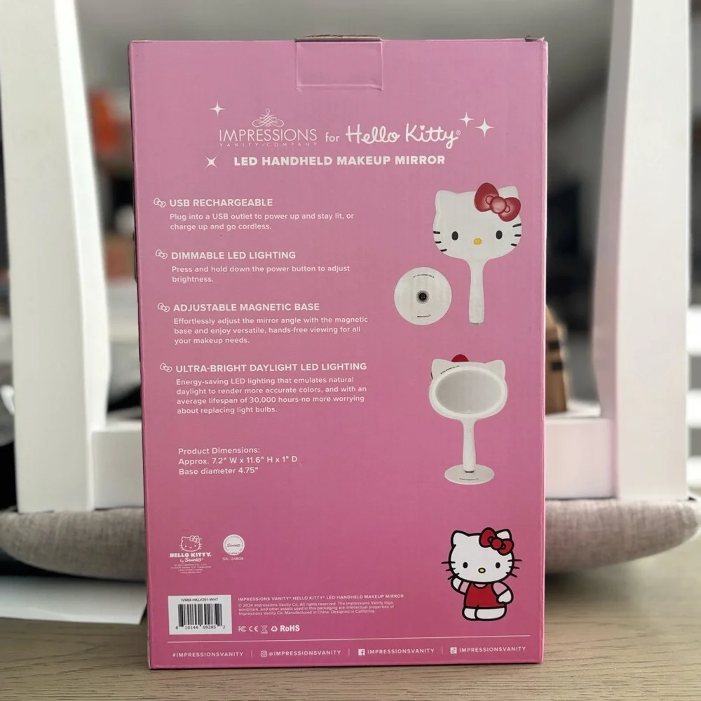Hello Kitty x Impressions Vanity LED Handheld Mirror